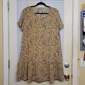 Charming Charlie leopard print dress size XL